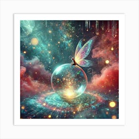 Fairy In Space Art Print