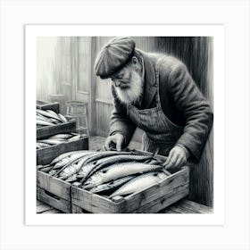 Fishmonger Art Print