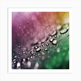 Abstract  Raindrops Art Art Print