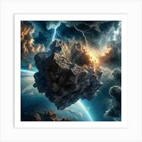 Meterite Storm View From Below (2) Art Print