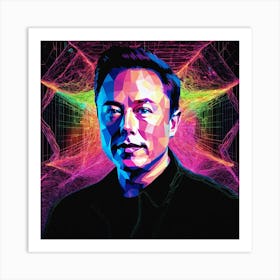 Elon Mask Art Print