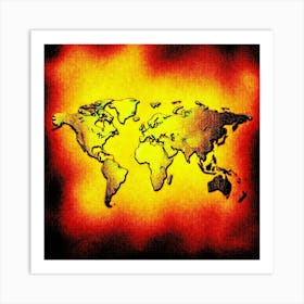 World Map Art Print