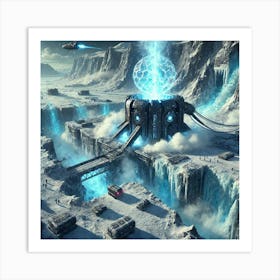 A Futuristic Sci Fi Depiction Of The Thermal Rift Art Print