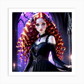 Gothic Beauty 2 Art Print