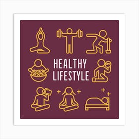 Healthy Lifestyle Art Print