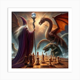 Chess With Dragons 2 Art Print