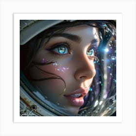 Space Girl 1 Art Print