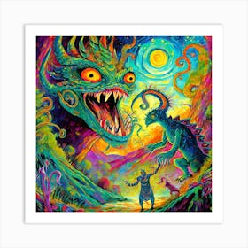 King Of The Monsters Art Print