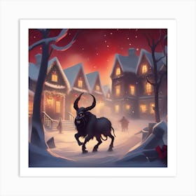 Wolf In The Snow Art Print