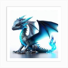 Blue Dragon Kid Art Print