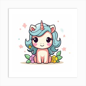 Cute Unicorn 202 Art Print