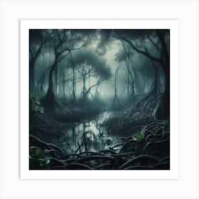 Dark Forest 73 Art Print