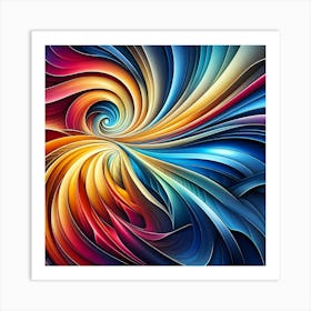 Abstract Swirl 4 Art Print