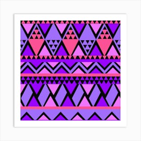 Seamless Purple Pink Pattern Art Print