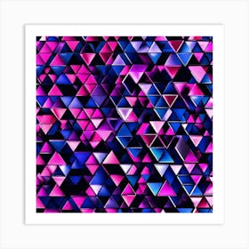 Abstract Triangles 6 Art Print