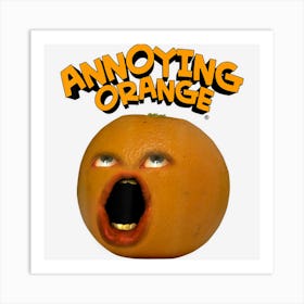 Annoying Orange Surprised Art Print