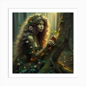 Fairy In The Forest 1 Art Print