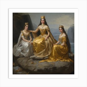 Three Queens Of Norway Art Print