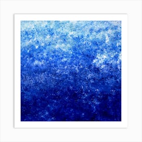 Abstract Blue Painting 3 Art Print
