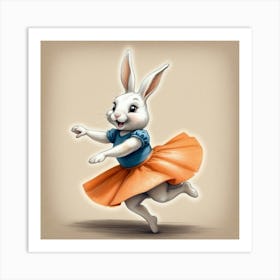 Bunny Dance 8 Art Print