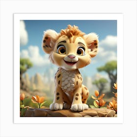 Lion Cub 18 Art Print