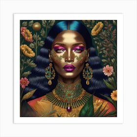 Ebony And Gold Art Print