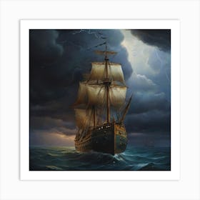 Stormy Seas.21 Art Print