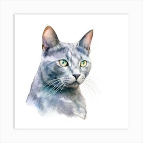 Seychellois Cat Portrait Art Print