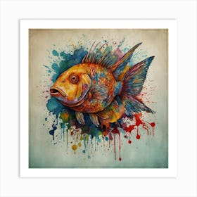 Fish Painting 2 Art Print