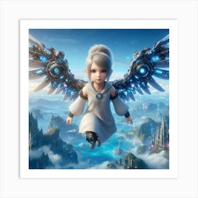 Angel In The Sky 1 Art Print