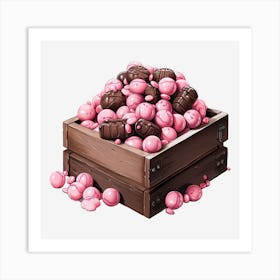 Pink Candy Crate 7 Art Print