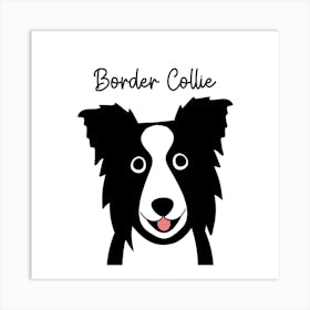 Border Collie Art Print