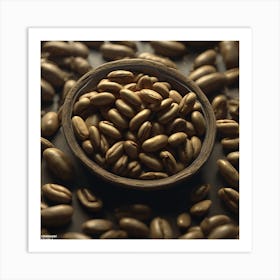 Coffee Beans In A Bowl 12 Art Print