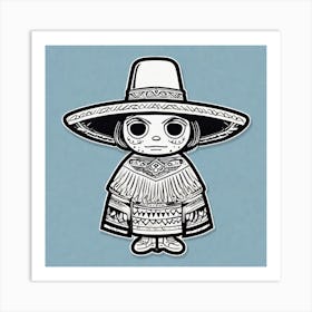 Mexican Girl 11 Art Print