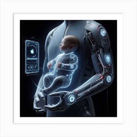 Android Baby Art Print