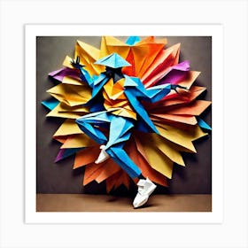 Origami Dancer 68 Art Print