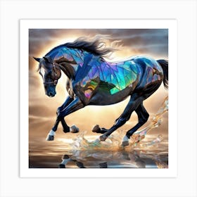 Rainbow Horse Art Print