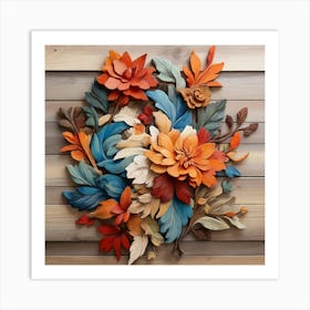 Autumn Flower Wall Art Art Print