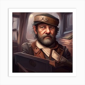 Old Man With A Hat Art Print