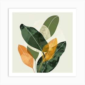 Abstract Leaves 44 Art Print