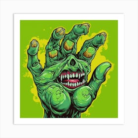 Zombie Hand Art Print