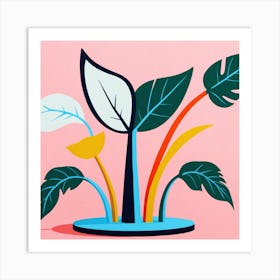 Plant In A Pot Art Print