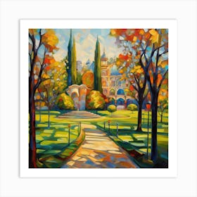 Park In Autumn Art Print