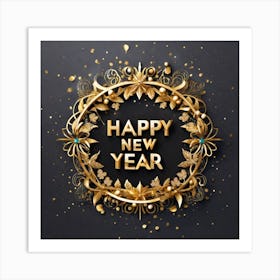 Happy New Year 71 Art Print