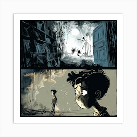 Boy In The Dark Art Print