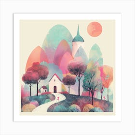 House In The Woods 1 Art Print