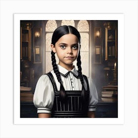 Wednesday Adams Portrait Art Print