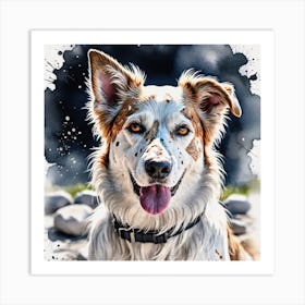 Dog Portrait 1 Art Print