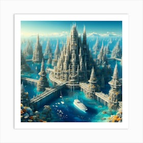 Underwater City 3 Art Print