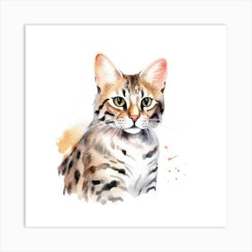 Leopardus Cat Portrait 3 Art Print